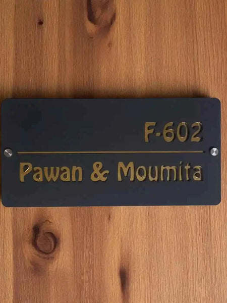 Custom Matte Black Acrylic Door Sign Jolly Gifts And Arts