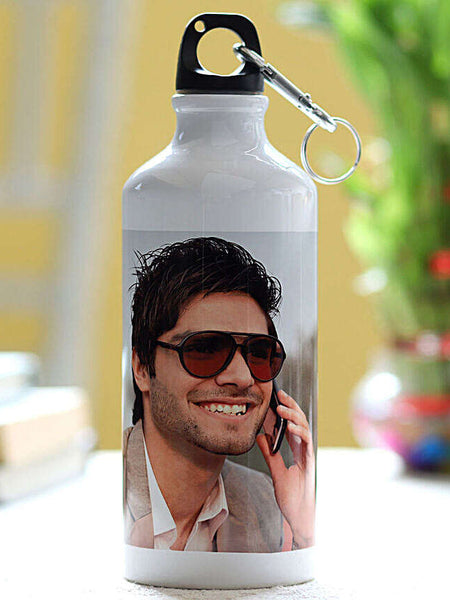Custom Photo Aluminum Water Bottle for Him - Durable Personalized Gift