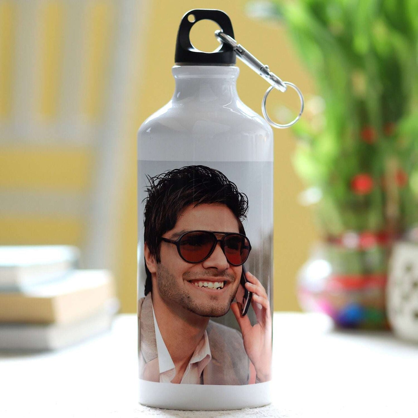 Custom Photo Aluminum Water Bottle for Him - Durable Personalized Gift