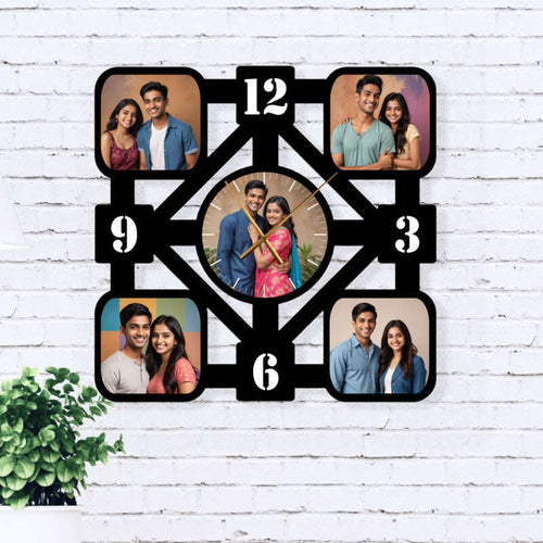Custom Photo Wall Clock: Personalized Memory Display for Your Home
