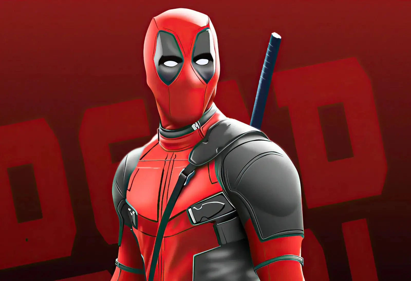 Deadpool Minimalist Red & Black Comic Poster Print