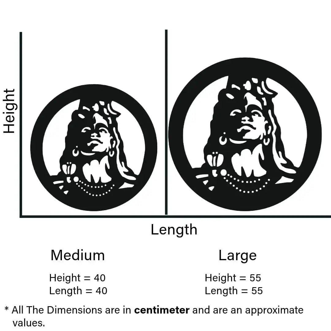 Divine Glow: Lord Shiva Backlit LED Wall Art