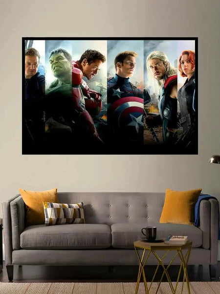 Epic Marvel Avengers Split-Panel Wall Art for Modern Decor