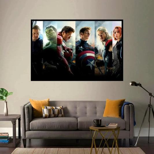 Epic Marvel Avengers Split-Panel Wall Art for Modern Decor