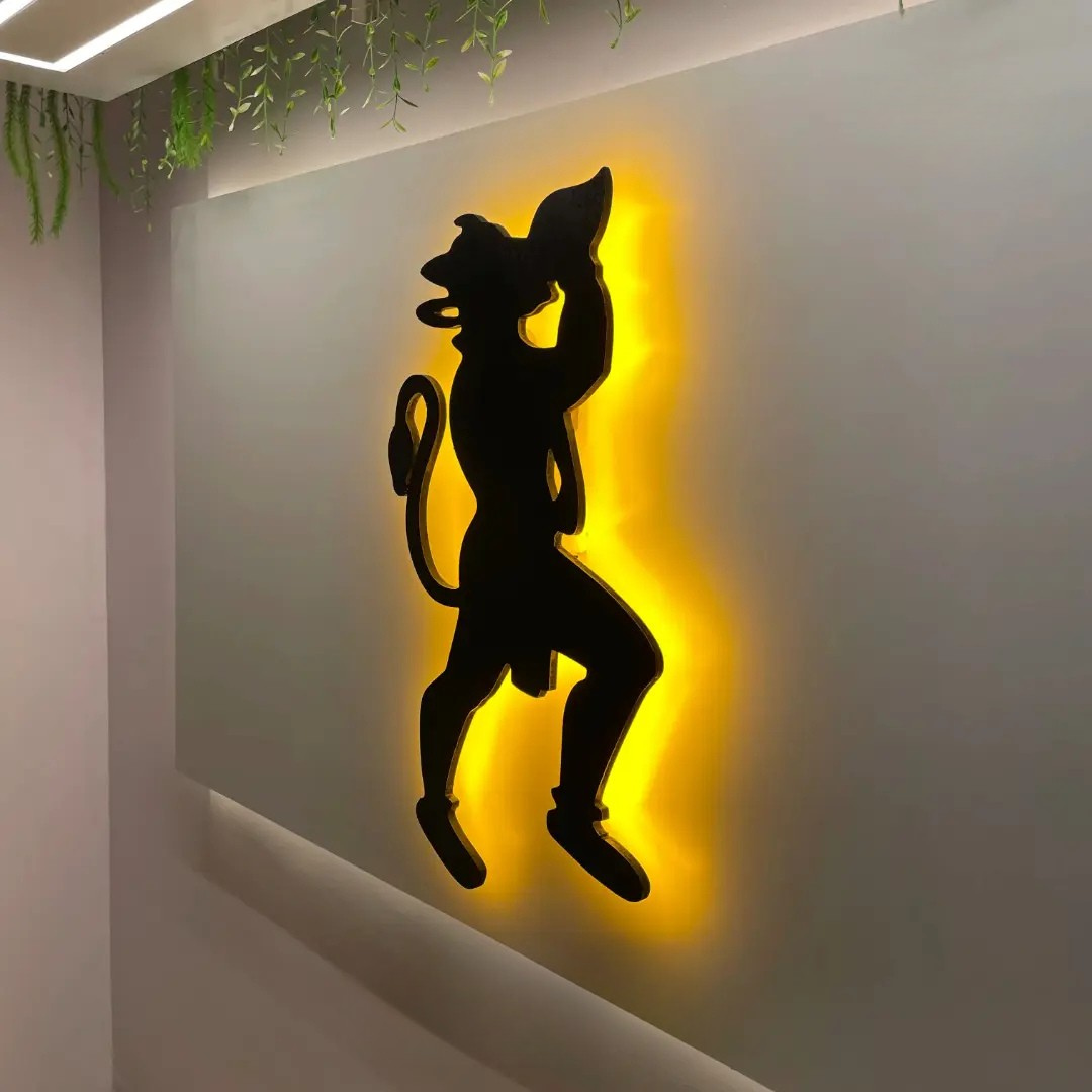 Epic Strength & Devotion: Hindu God Hanuman Wall Decor -  - Jolly Gifts And Arts