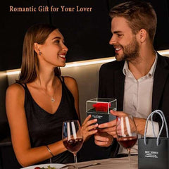 Forever Rose Flower & Premium Necklace Box Set – Timeless Elegance by Jolly Gifts And Arts