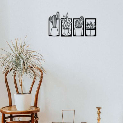 Framed Cactus & Succulent Wall Art Set