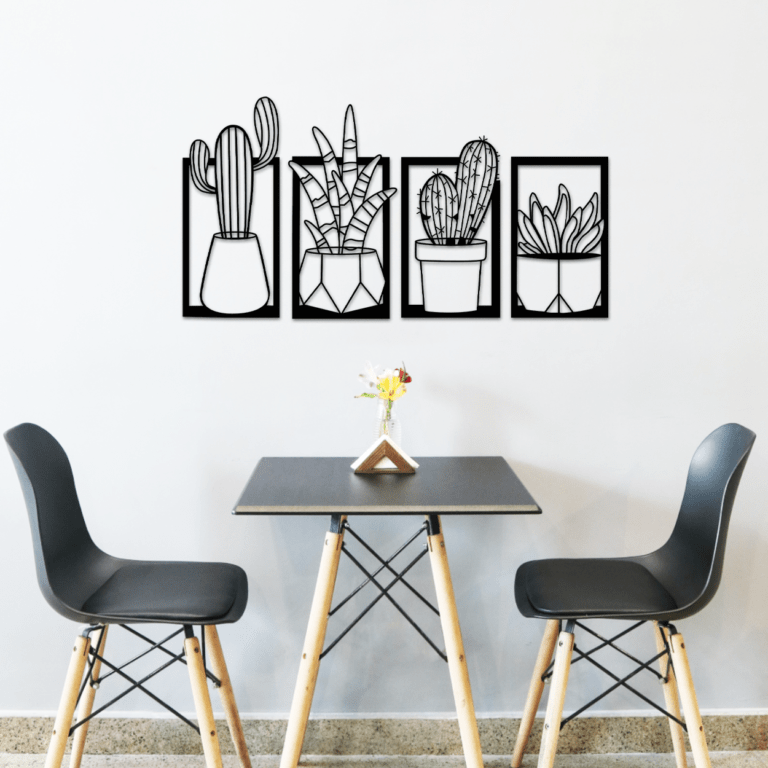 Framed Cactus & Succulent Wall Art Set