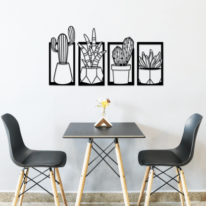 Framed Cactus & Succulent Wall Art Set