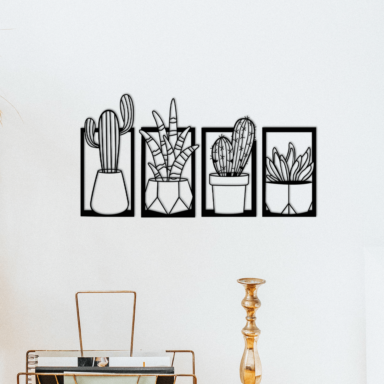 Framed Cactus & Succulent Wall Art Set