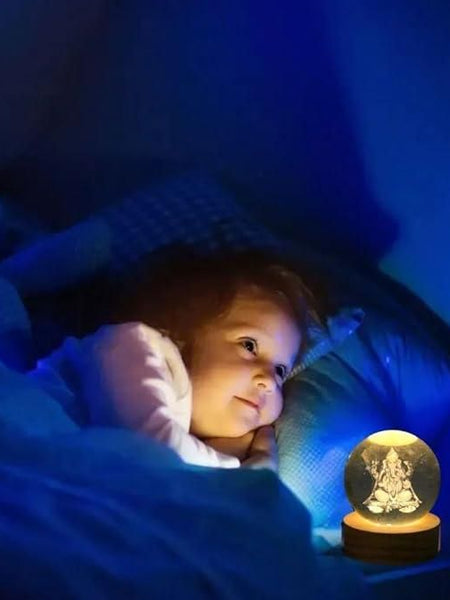 Ganesh Crystal LED Lamp Jolly Gifts And Arts