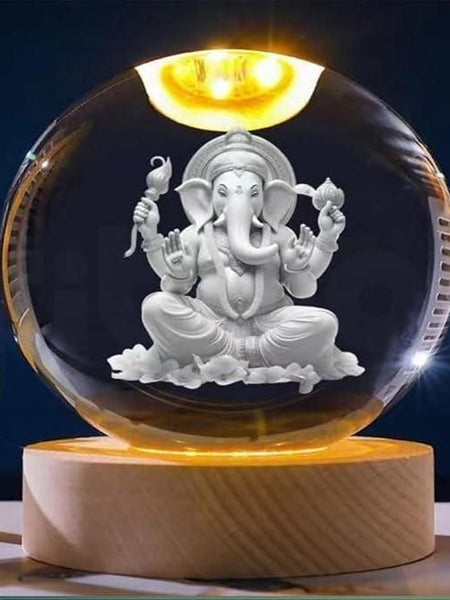 Ganesh Crystal LED Lamp Jolly Gifts And Arts