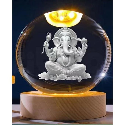 Ganesh Crystal LED Lamp Jolly Gifts And Arts