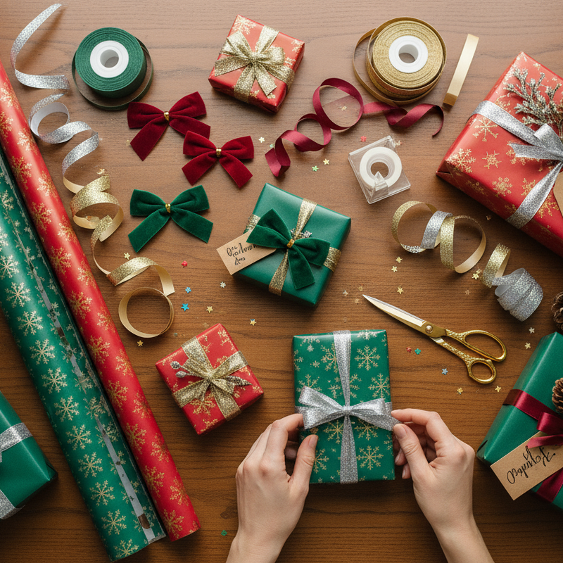 generate an image for gift wrapping