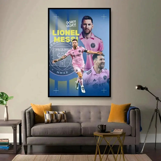 "GOAT! Lionel Messi" Football Legend Art Print