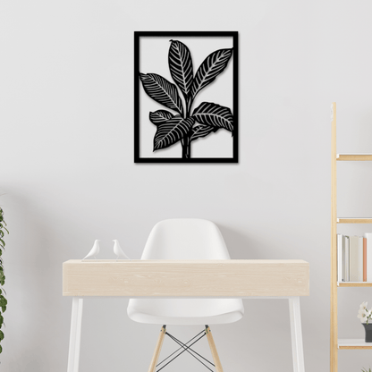 Tropical Leaf Silhouette Wall Art -  - Jolly Gifts And Arts
