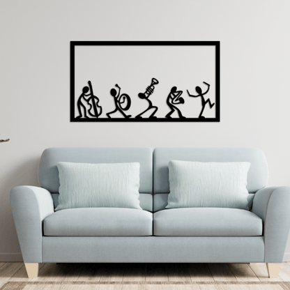 Whimsical Musician Figures Wall Decor -  - Jolly Gifts And Arts