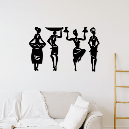 Tribal Women Figurines Wall Art -  - Jolly Gifts And Arts