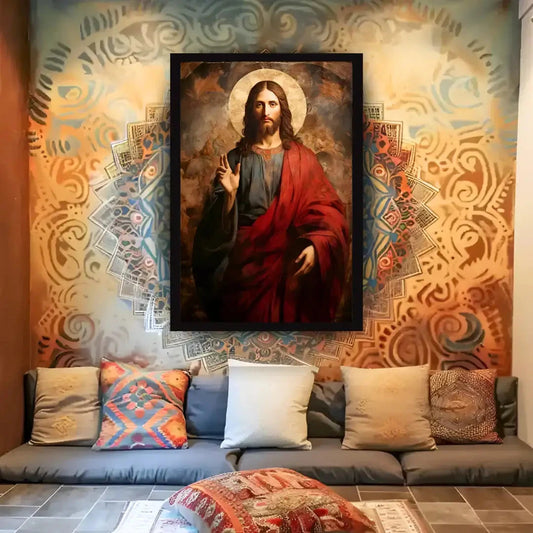 Jesus Christ Blessing Hand Wall Art Home Decor