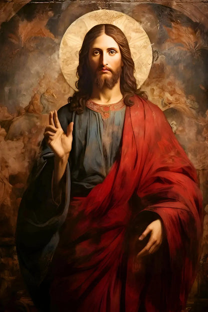 Jesus Christ Blessing Hand Wall Art Home Decor