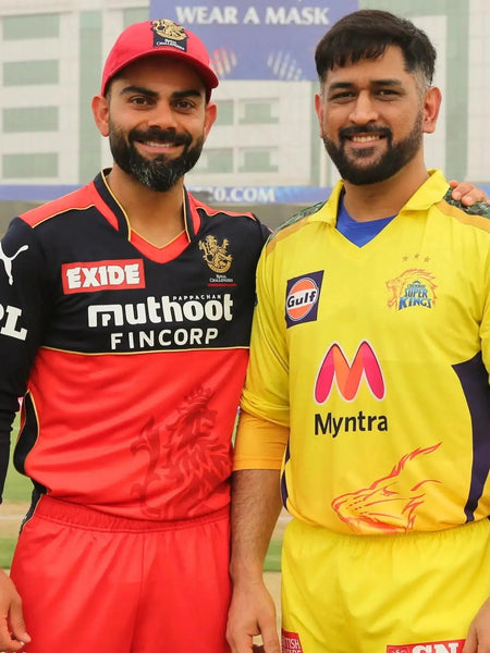 Kohli vs. Dhoni - The Legends Poster (RCB & CSK Icons)