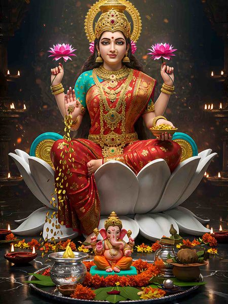 Lakshmi Wall Art for Spiritual Decor -  - Jolly Gifts And Arts