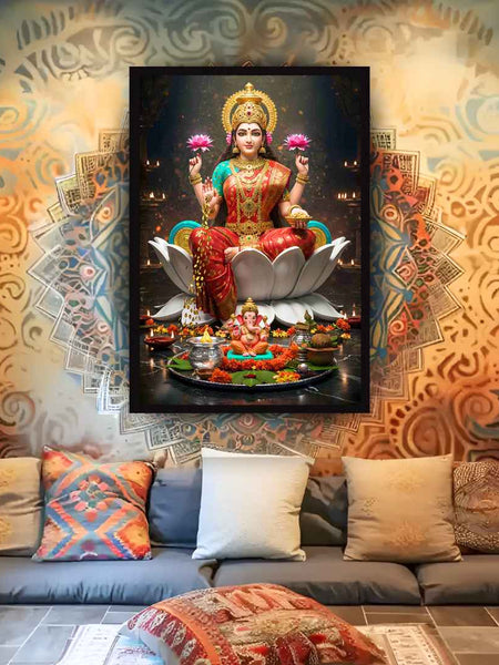 Lakshmi Wall Art for Spiritual Decor