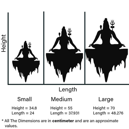 LED Wall Art of Lord Shiva in Meditation – Spiritual Home Decor -  - Jolly Gifts And Arts