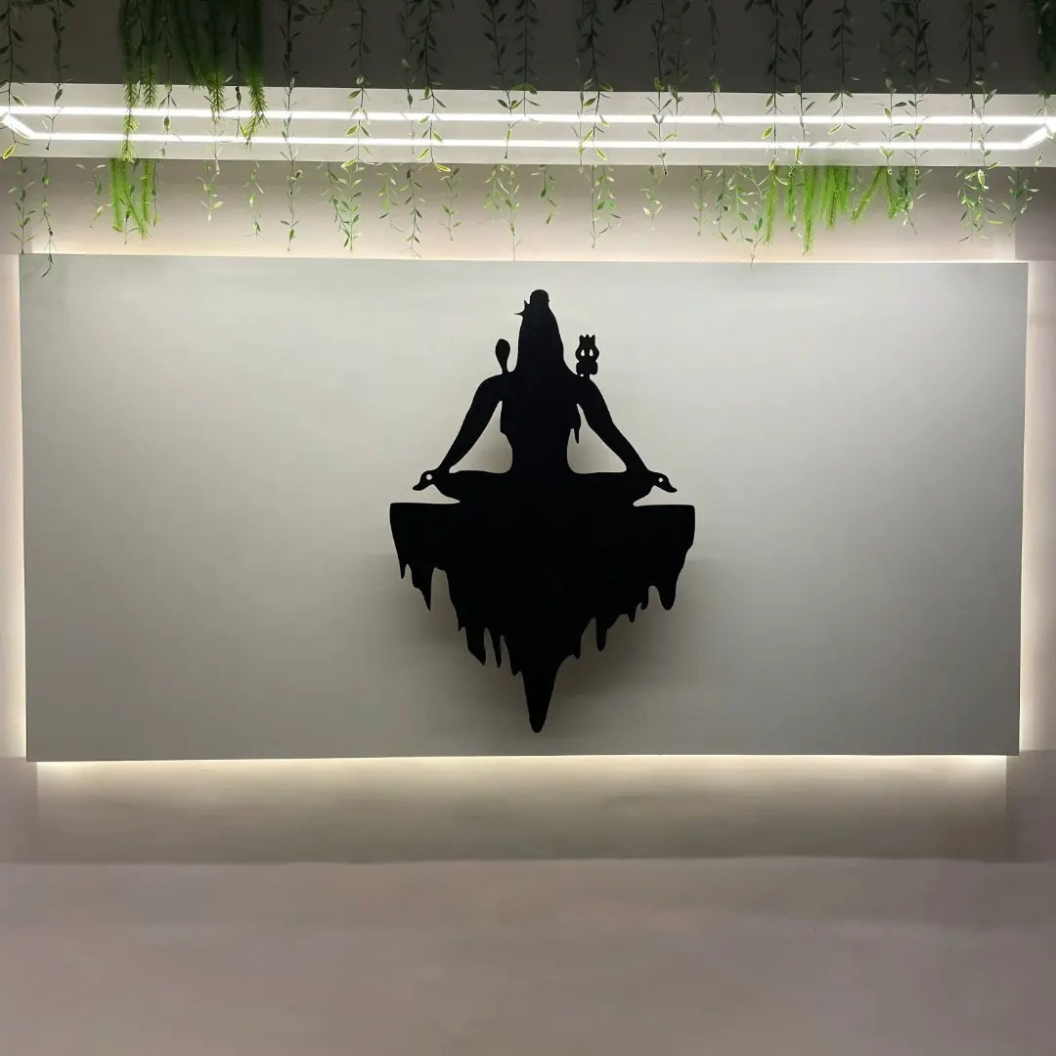LED Wall Art of Lord Shiva in Meditation – Spiritual Home Decor -  - Jolly Gifts And Arts