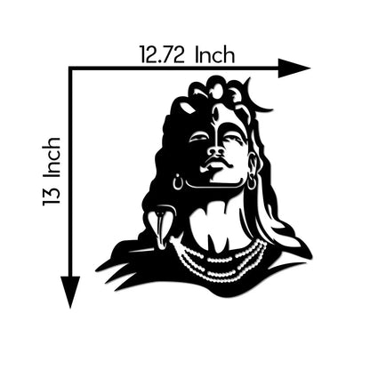 Lord Shiva Face Wooden Wall Hanging for Home