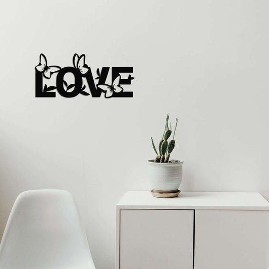 "LOVE" Word Art with Butterflies -  - Jolly Gifts And Arts