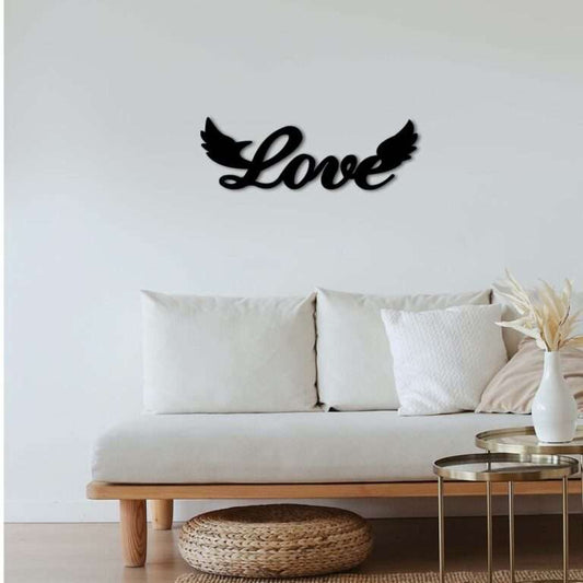 "Love" Word Wall Art with Wings -  - Jolly Gifts And Arts