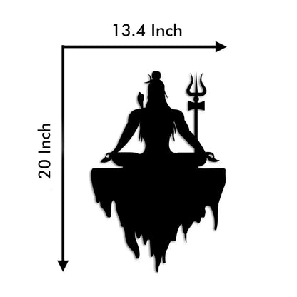 Mahadev Floating Silhouette with Trishul Jolly Gifts And Arts
