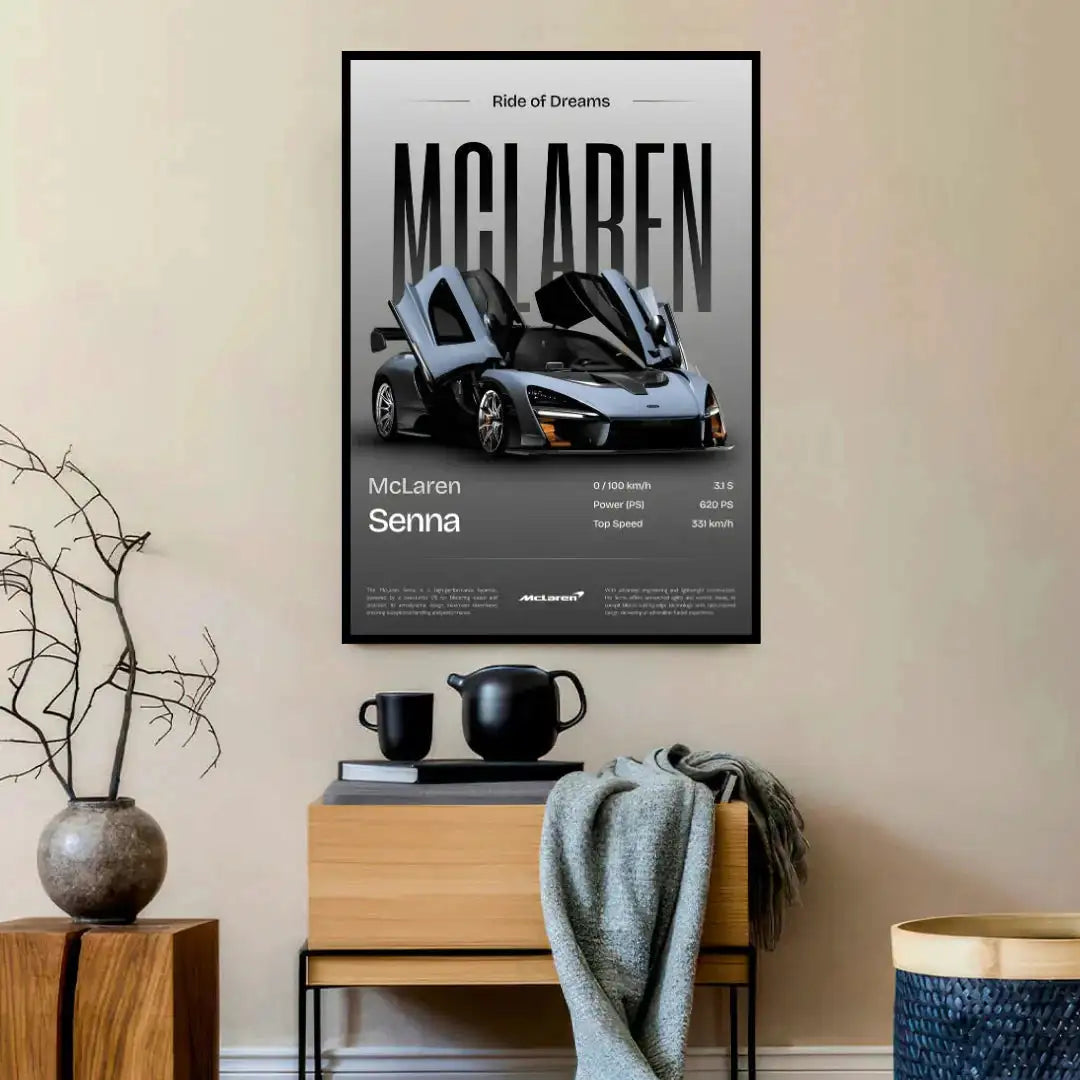McLaren Senna "Ride of Dreams" Hypercar Art Print