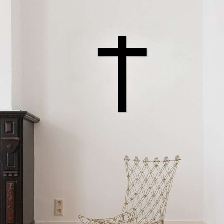 Minimalist Latin Cross Wall Art
