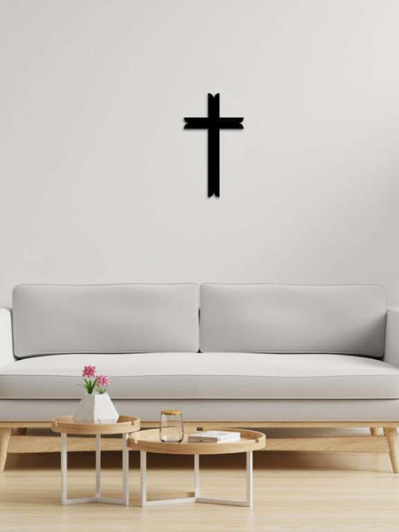 Minimalist T-Bar Cross Wall Art