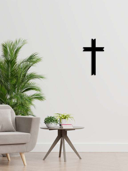 Minimalist T-Bar Cross Wall Art