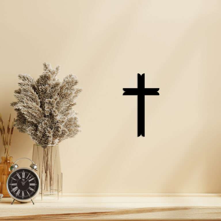 Minimalist T-Bar Cross Wall Art