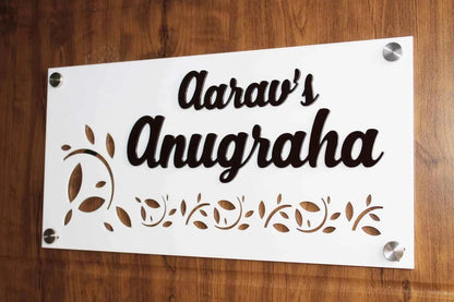 Modern Black and White 3D Letter Door Sign Jolly Gifts And Arts