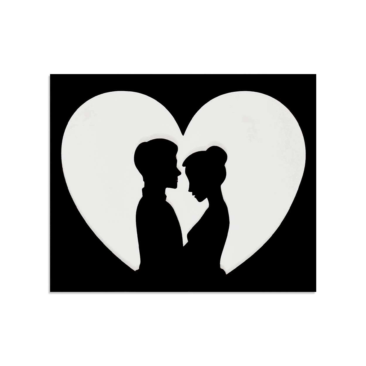 Modern Couple Profile Decor -  - Jolly Gifts And Arts