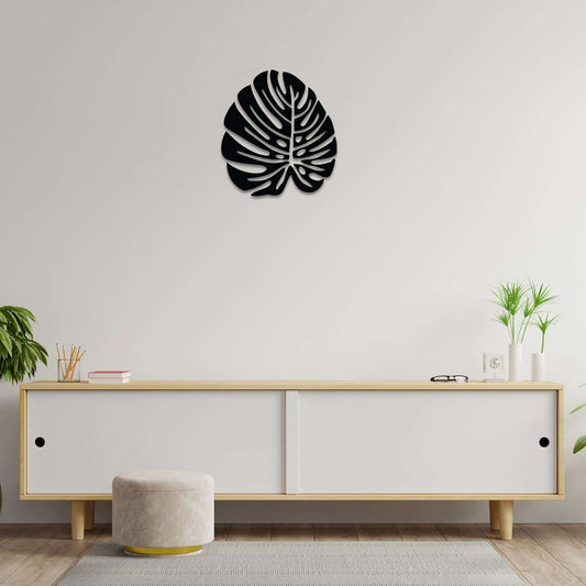 Monstera Leaf Silhouette Wall Art -  - Jolly Gifts And Arts