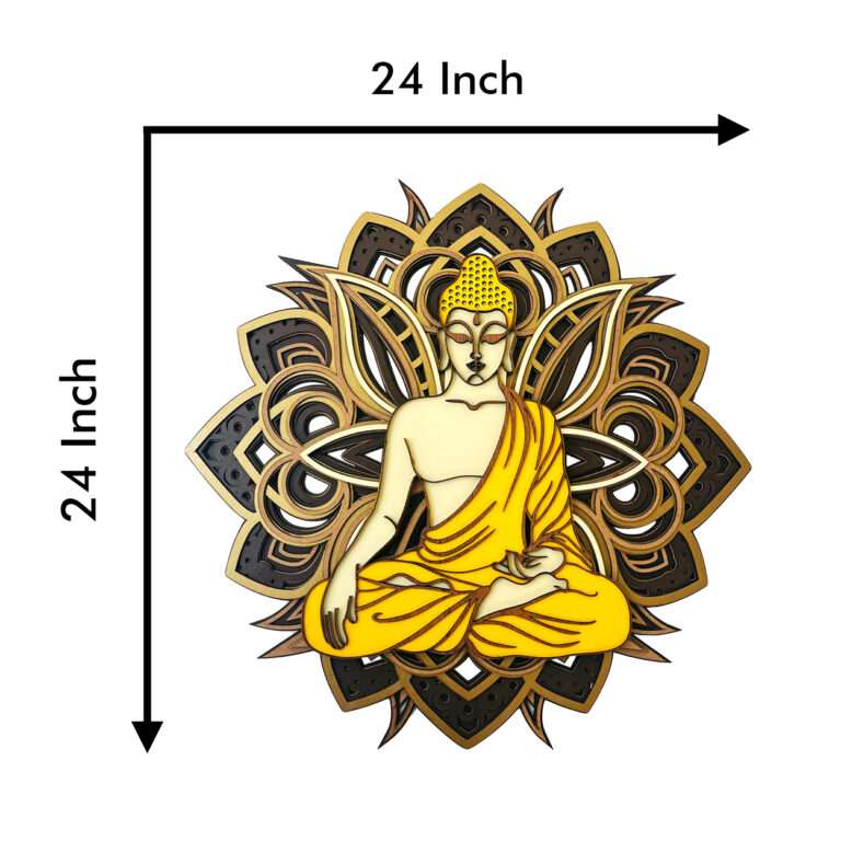 Multi-Layered Buddha Wall Art