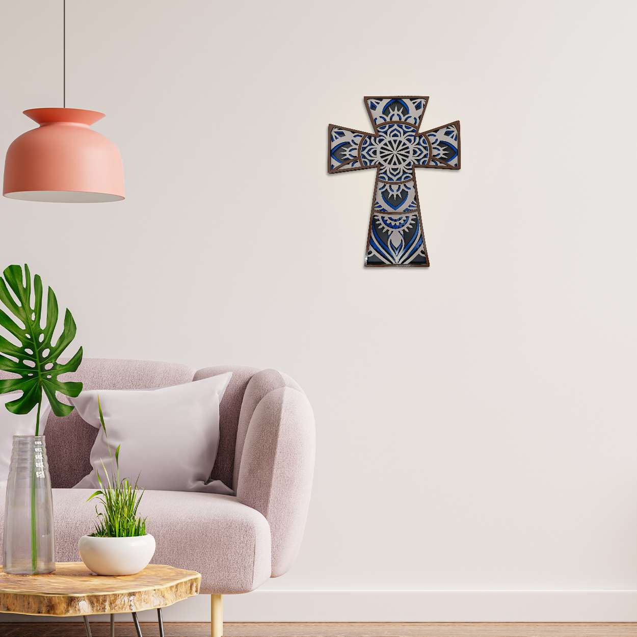 Multi Layered Mandala Cross Wall Art -  - Jolly Gifts And Arts