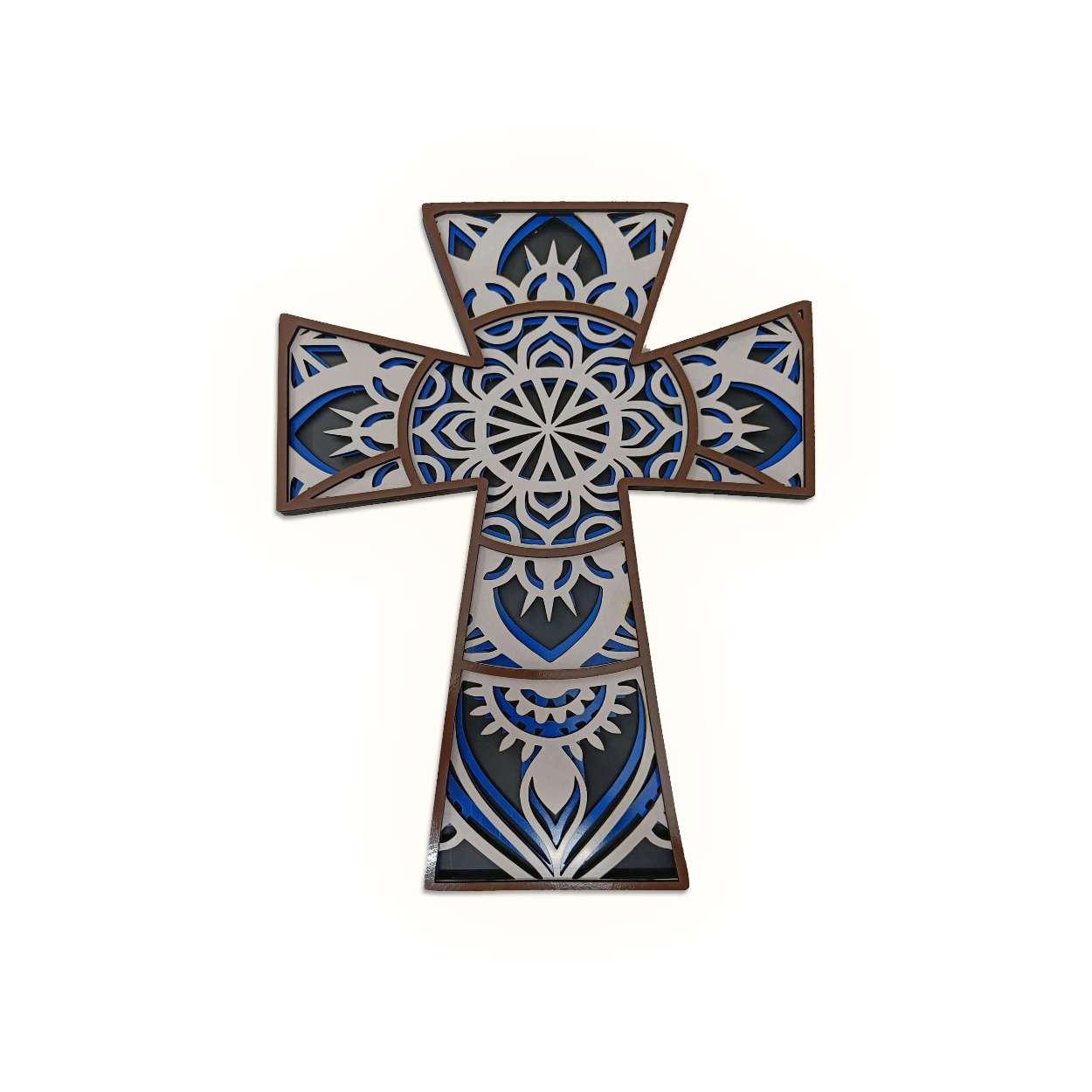 Multi Layered Mandala Cross Wall Art -  - Jolly Gifts And Arts