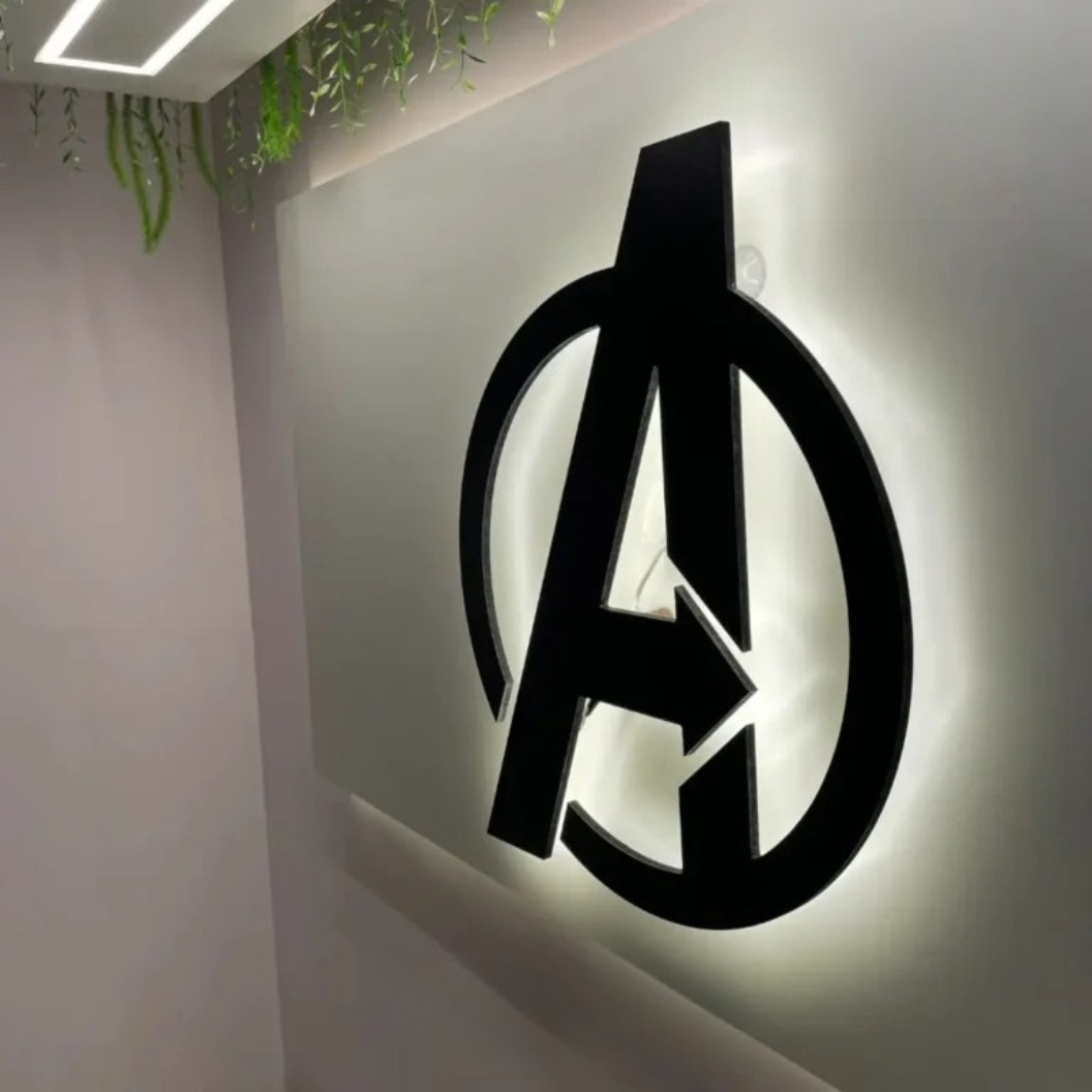 Official Marvel Avengers Logo Illuminated Sign & Collectibles -  - Jolly Gifts And Arts