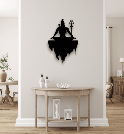 Mahadev Floating Silhouette with Trishul Jolly Gifts And Arts