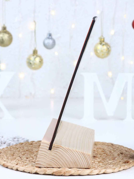 Custom Wooden Christmas Photo Scene Frame, Personalized Festive Holiday Decor Gift