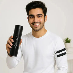 Personalized temperature hydration bottle