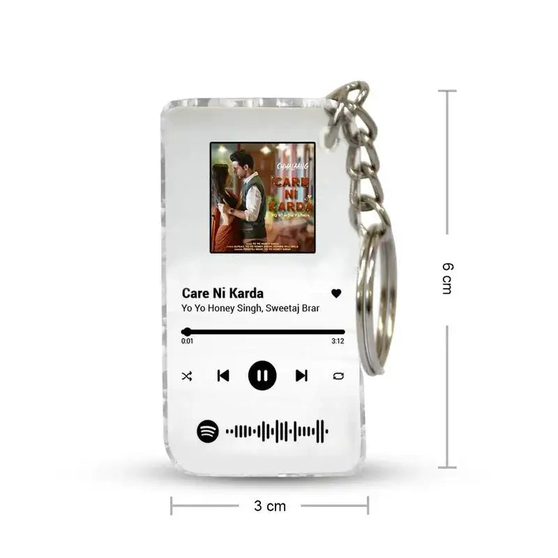 Personalised Spotify Keychain