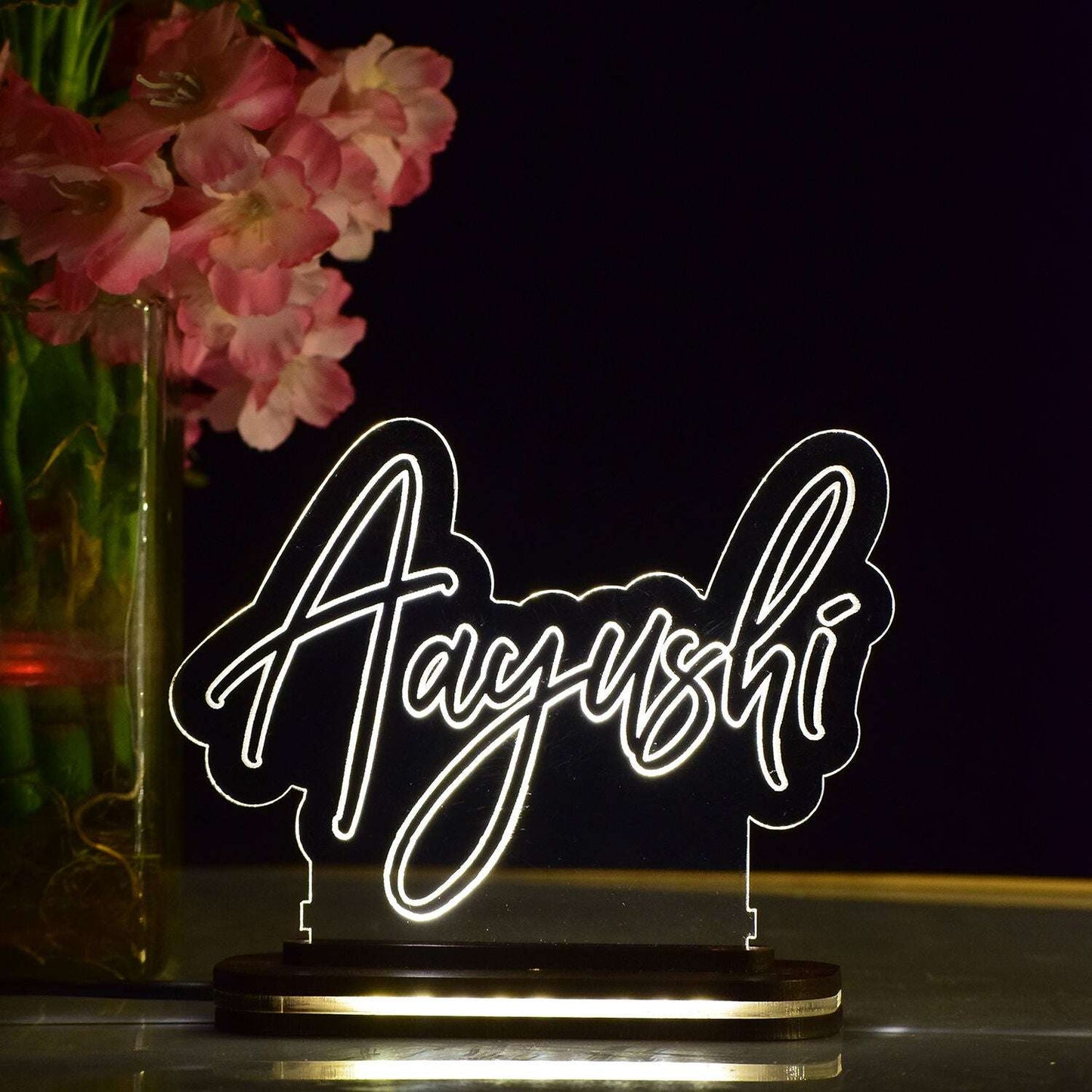 Personalized Acrylic 3D Illusion LED Name Lamp for Special Gifting